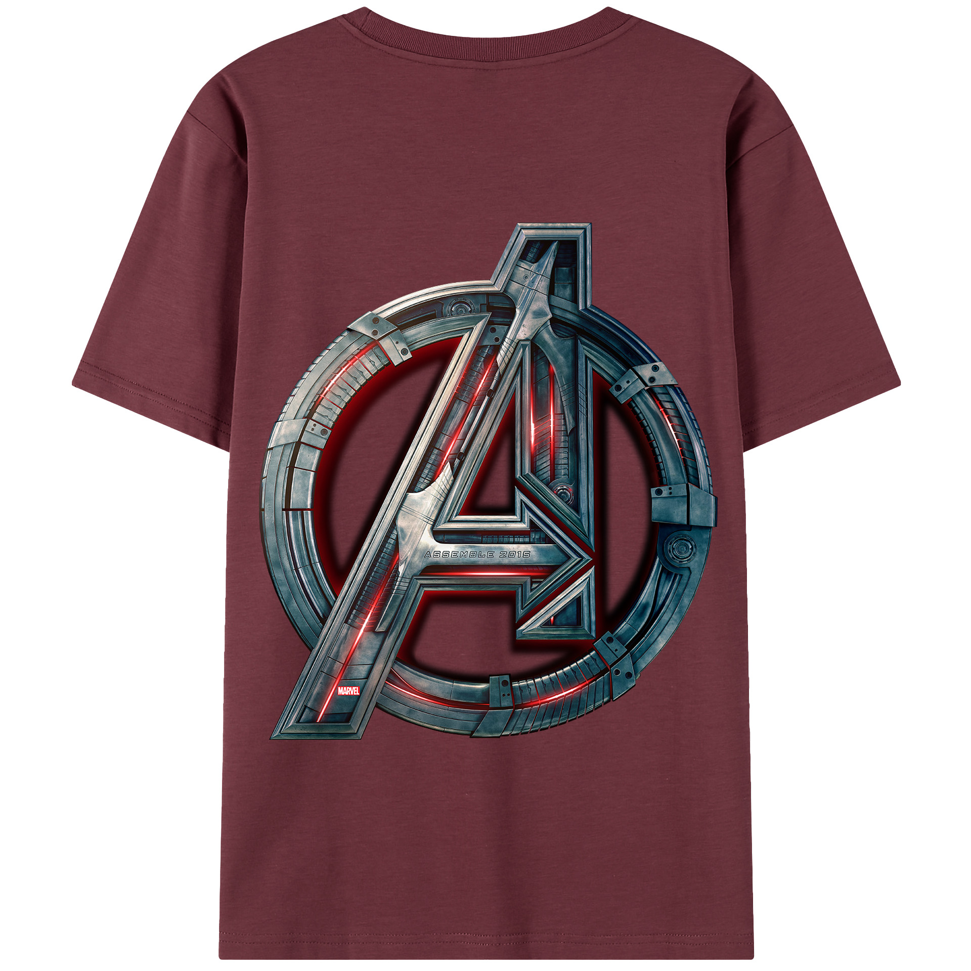 （画像用） アベンジャーズ The Avengers 綿100％半袖Tシャツ（背面プリント）